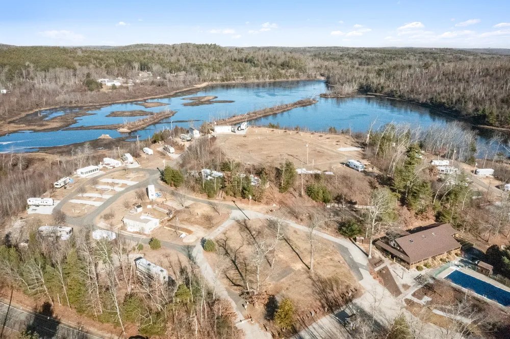 Overhead photo of Camp from the south side
